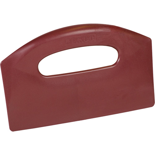 Metal Detectable Bench Scraper, Red, 8-1/2" W x 5-1/4" L Fastek