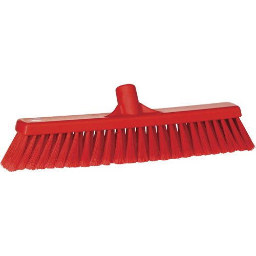 Balai-brosse pour particules fines, Crins Fin/&agrave; bout ouvrant, 16-1/4", Polypropyl&egrave;ne, Rouge Fastek