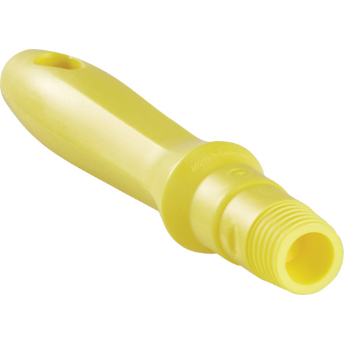 Mini manche, Brosse/Support &agrave; tampon/Grattoir/Raclette, Jaune, Standard, 6-1/4" lo Fastek