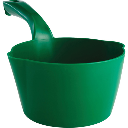 Round Bowl Scoop, Plastic, Green, 32 oz. Fastek