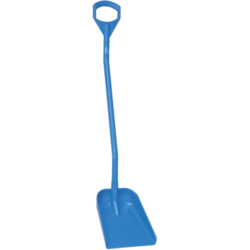 Ergonomic Small Blade Shovel, 50" Length, Plastic, Blue Fastek