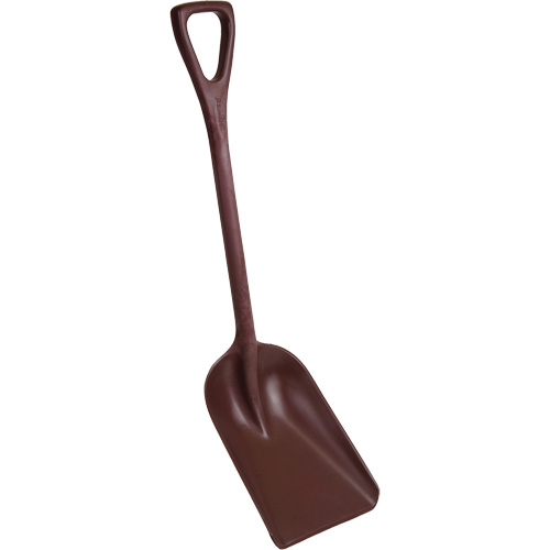 One-Piece Metal Detectable Shovel, 10" x 14" Blade, 37-1/2" Length, Plastic, Red Fastek