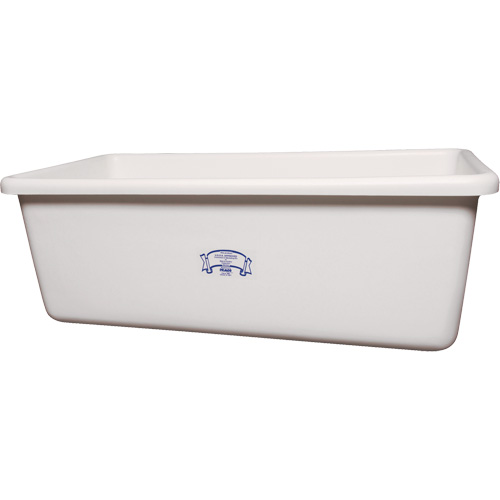 Transport Storage Tub, Plastic, White Fastek