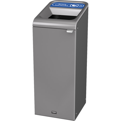 Configure Mixed Recycling Waste Container, Bulk/Curbside/Deskside, Steel, 15 US gal. Fastek