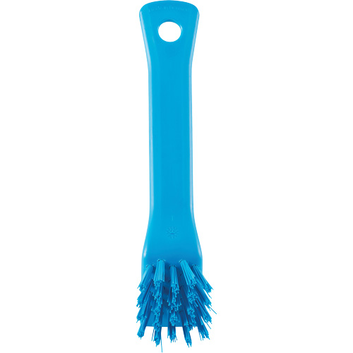 Brush with Scraping Edge, Stiff Bristles, 6" Long, Blue Fastek