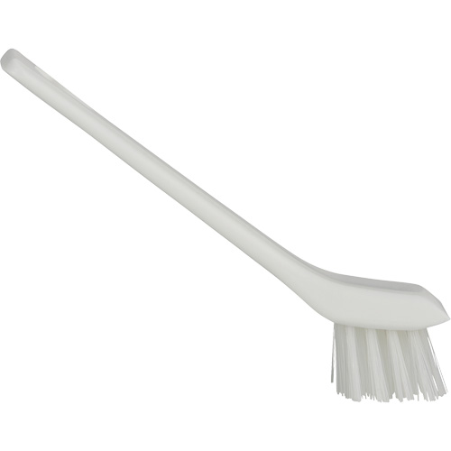 Brush with Scraping Edge, Stiff Bristles, 6" Long, White Fastek