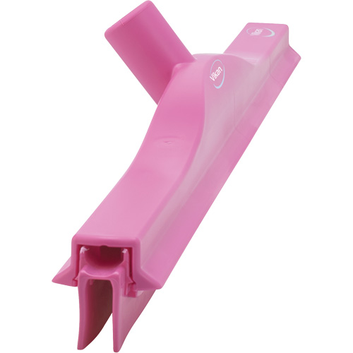 Double Blade Ultra Hygiene Floor Squeegee, 24", Pink Fastek