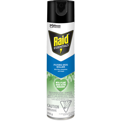 Raid&reg; Essentials Flying Bug Killer, 350 g, Aerosol Can Fastek