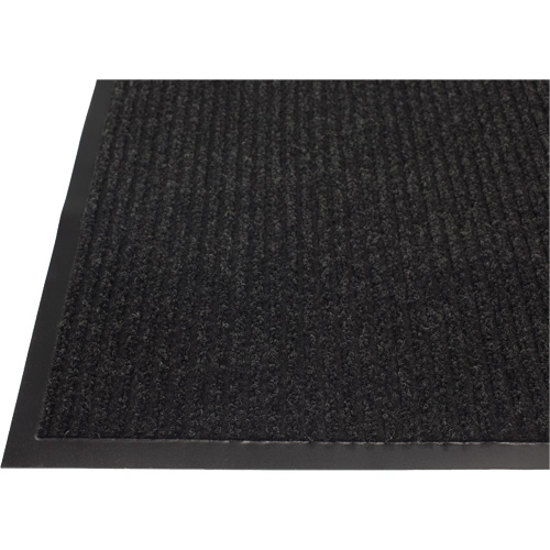 Twin Rib Matting, Wiper/Scraper, 3' x 5' x 1/4", Charcoal Fastek