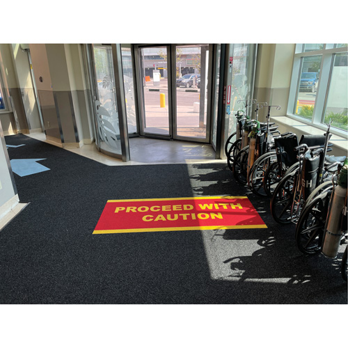 Supreme Knob Entrance Matting, Wiper/Scraper, 6-5/6' x 6' x 7/16", Charcoal Fastek