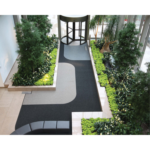 Supreme Knob Entrance Matting, Wiper/Scraper, 6-5/6' x 6' x 7/16", Charcoal Fastek