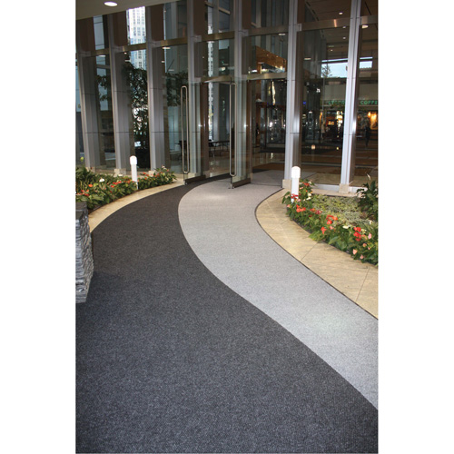 Supreme Knob Entrance Matting, Wiper/Scraper, 6-5/6' x 6' x 7/16", Charcoal Fastek