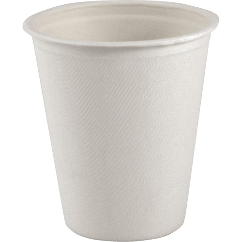 Single Wall Compostable Hot Drink Cup, Paper, 8 oz., White Fastek