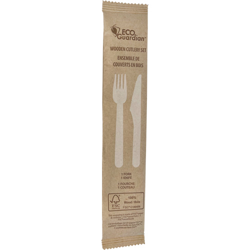 Fork & Knife Wooden Cutlery Kit Fastek