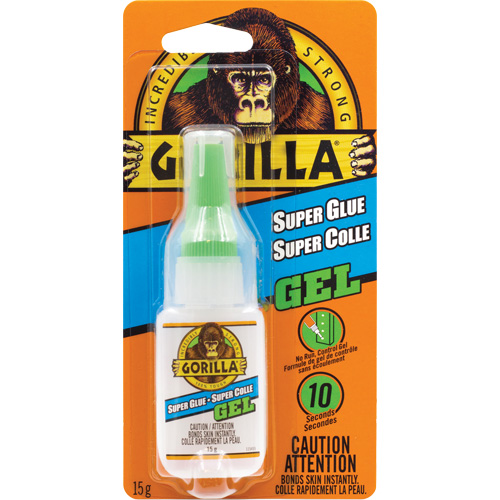 Super Glue Gel, 15 g, Bottle, Clear Fastek