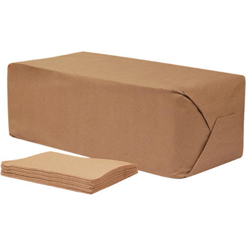 Pro Select&reg; Brown Napkins, 1 Ply, 12" x 12" Fastek
