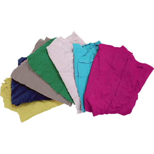 Chiffons fabriqu&eacute;s &agrave; partir de mat&eacute;riaux recycl&eacute;s, Coton, M&eacute;lange de couleurs, 10 lb Fastek