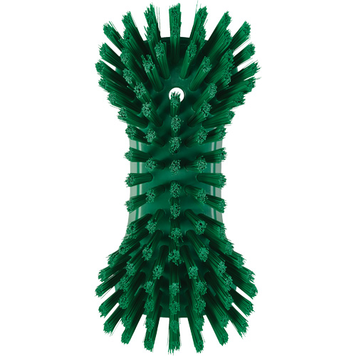 Hand Brush, Extra Stiff Bristles, 9-1/10" Long, Green Fastek