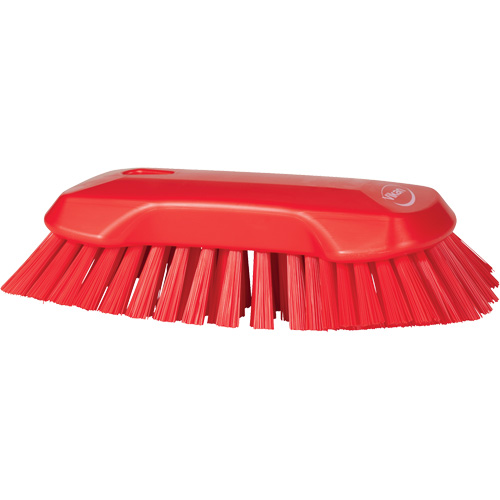 Brosse &agrave; main, Soies Tr&egrave;s ferme, Longueur de 9-1/10", Rouge Fastek