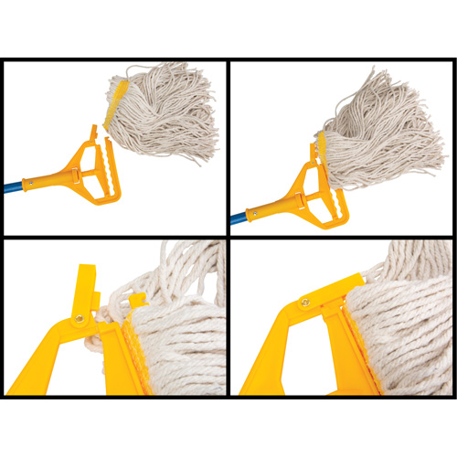 Poign&eacute;e avec agrafe, Fibre de verre/Plastique, Pointe Barri&egrave;re ouverte, 60" lo Fastek