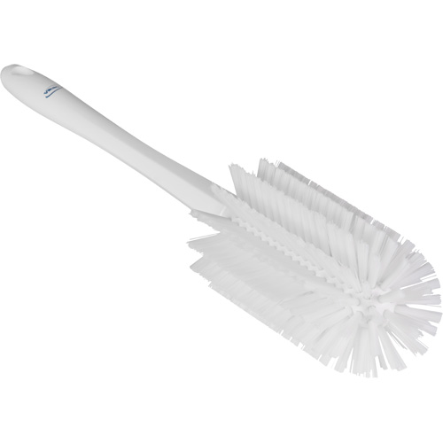 Brosse moyenne avec manche, Soies Ferme, Longueur de 17", Blanc Fastek