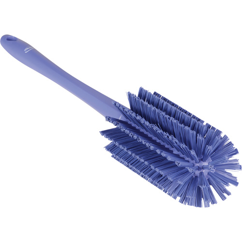 Medium Brush with Handle, Stiff Bristles, 17" Long, Purple Fastek