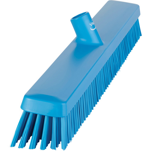 Balai-brosse robuste, Crins Fin/Ferme, 24", Bleu Fastek