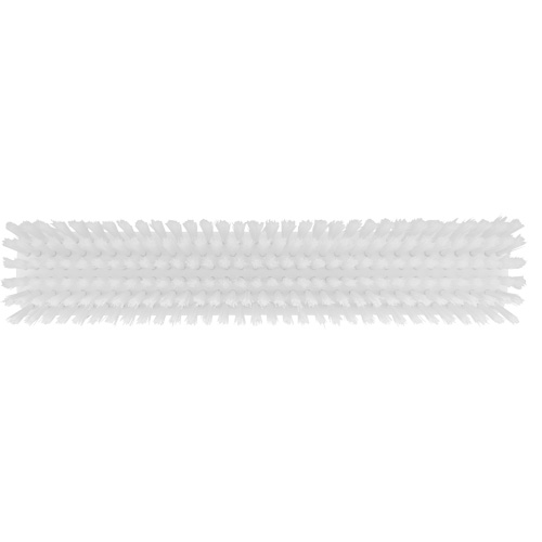 Push Broom Head, Fine/Stiff Bristles, 16-1/2", Polyester/Polypropylene, White Fastek