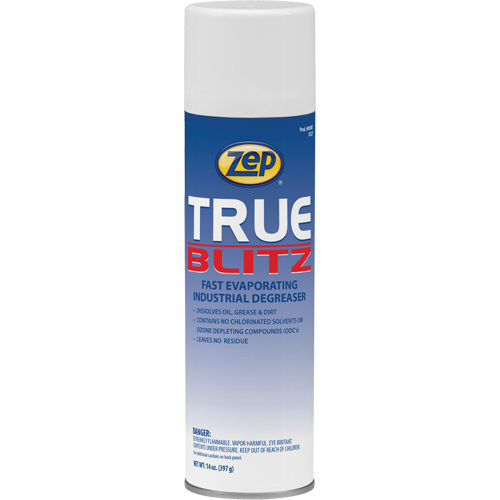 D&eacute;graissant industriel &agrave; &eacute;vaporation rapide True Blitz, 14 oz, Canette a&eacute;rosol Fastek