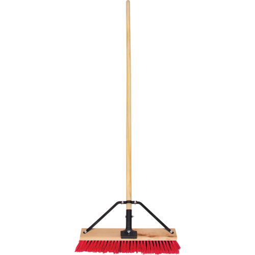 Balai-brosse &agrave; manche renforc&eacute;, 18", Moyen, Soies PVC Fastek