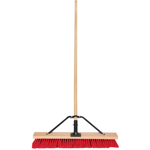 Balai-brosse &agrave; manche renforc&eacute;, 24", Moyen, Soies PVC Fastek