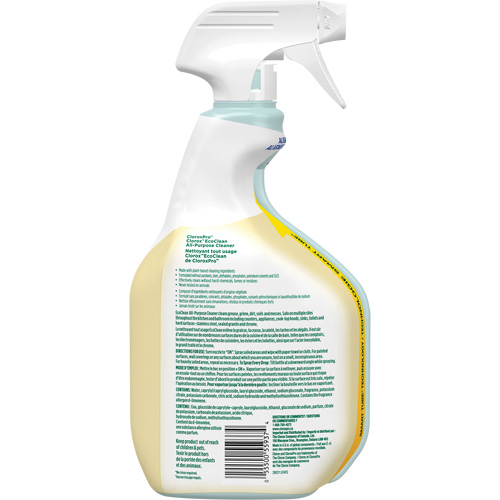 Nettoyant tout usage CloroxPro Clorox EcoClean, 946 ml, Bouteille &agrave; g&acirc;chette Fastek
