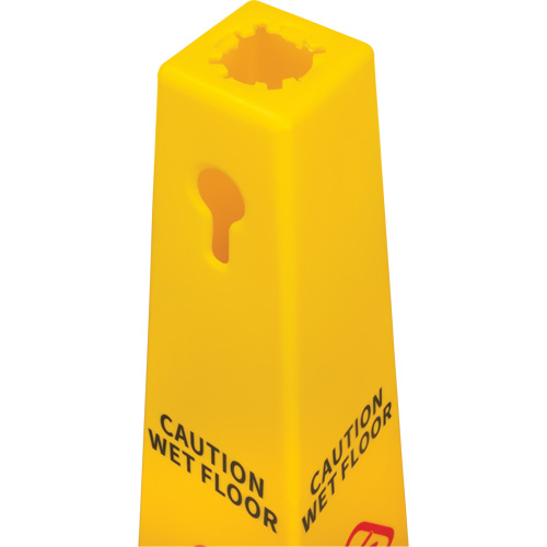 Wet Floor Safety Cone, Bilingual with Pictogram Fastek