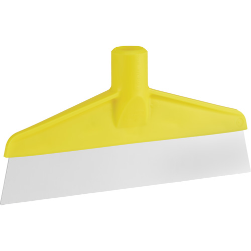 Table & Floor Scraper, Yellow, 9-3/5" W x 1-1/5" L Fastek