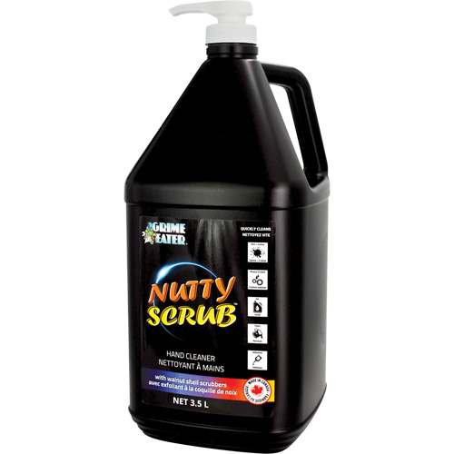Nettoyant &agrave; mains avec exfoliant en coquille de noyer Nutty Scrub, Pierre ponce, 3,5 L, Bouteille, Sans parfum Fastek