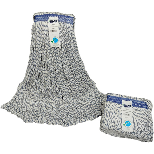 Candy-Striped Mop Head, Floor Finishing, Synthetic, Loop Style Fastek