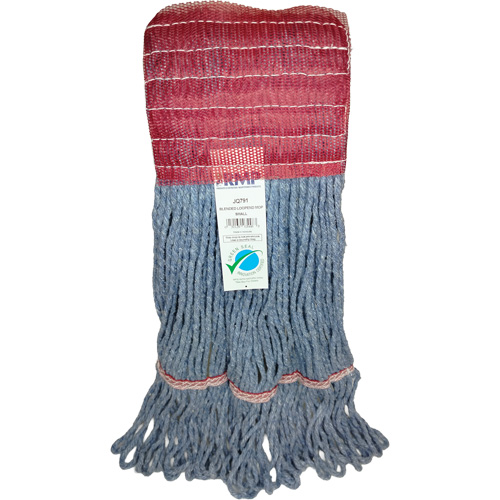 Wide-Band Mop Head, Antimicrobial/Floor Finishing/Specialty, Cotton/Rayon/Synthetic, Loop Style Fastek