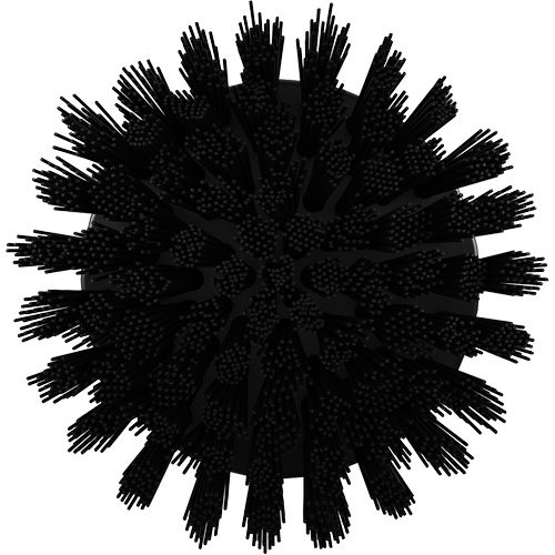 Brosse ronde HyDrive pour perceuse, Soies Tr&egrave;s ferme, Longueur de 3-1/10", Noir Fastek