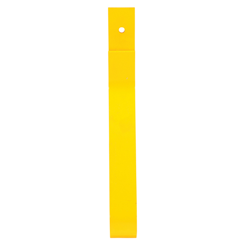 Rail Post, Steel, 10-3/4" L x 24" H, Yellow Fastek