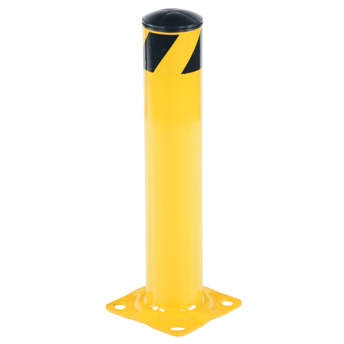 Butoir de s&eacute;curit&eacute;, Acier, 24" h x 4,5" la, Jaune Fastek