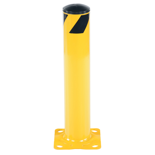 Butoir de s&eacute;curit&eacute;, Acier, 24" h x 4,5" la, Jaune Fastek