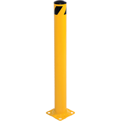 Bollard, Steel, 42" H x 5-1/2" W, Yellow Fastek