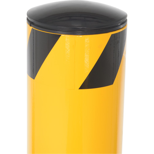 Bollard, Steel, 42" H x 5-1/2" W, Yellow Fastek