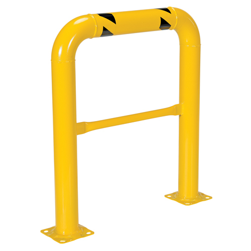 High Profile Machinery Guards, 3' W x 3.5' H, Yellow Fastek