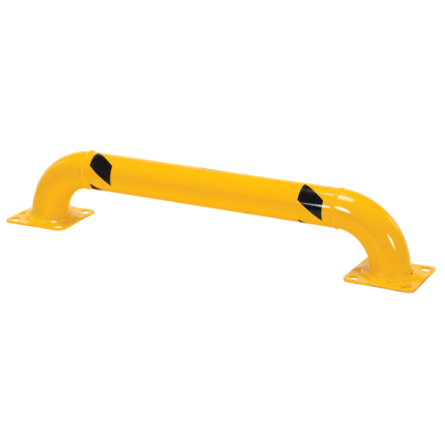 Low Profile Rack Guards, 4' W x 0.75' H, Yellow Fastek