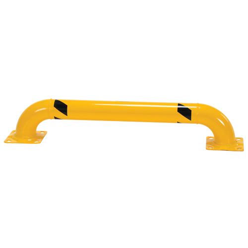 Low Profile Rack Guards, 4' W x 0.75' H, Yellow Fastek
