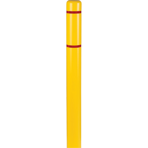 Polyethylene Bollard Covers, 4-1/2" Dia. x 64" L, Yellow Fastek