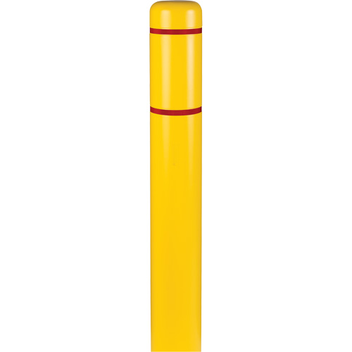 Polyethylene Bollard Covers, 6-5/8" Dia. x 60" L, Yellow Fastek