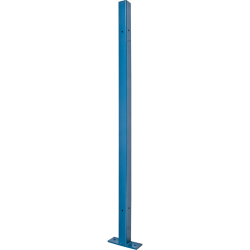 Poteau universel, 4,125' h x 2" la, Bleu Fastek