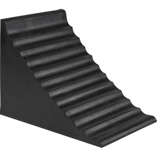 Wheel Chock, 9-7/8" x 7-1/8" x 7-1/2", Black Fastek